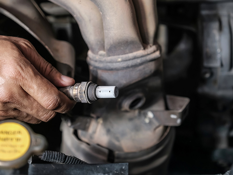 Service advisor explaining results